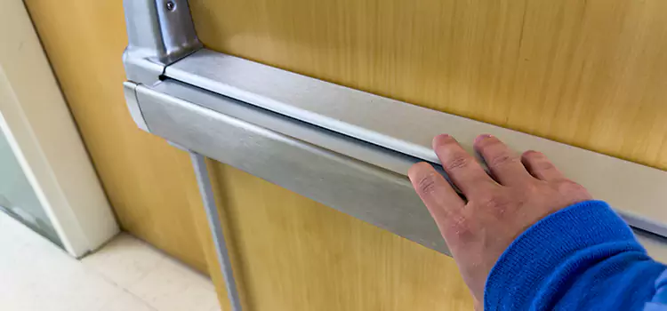 Installing a Push Bar on a Door Clinton